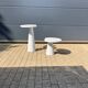 2x Eros Side table Angelo Mangiarotti Carrara marmer Nieuwstaat!