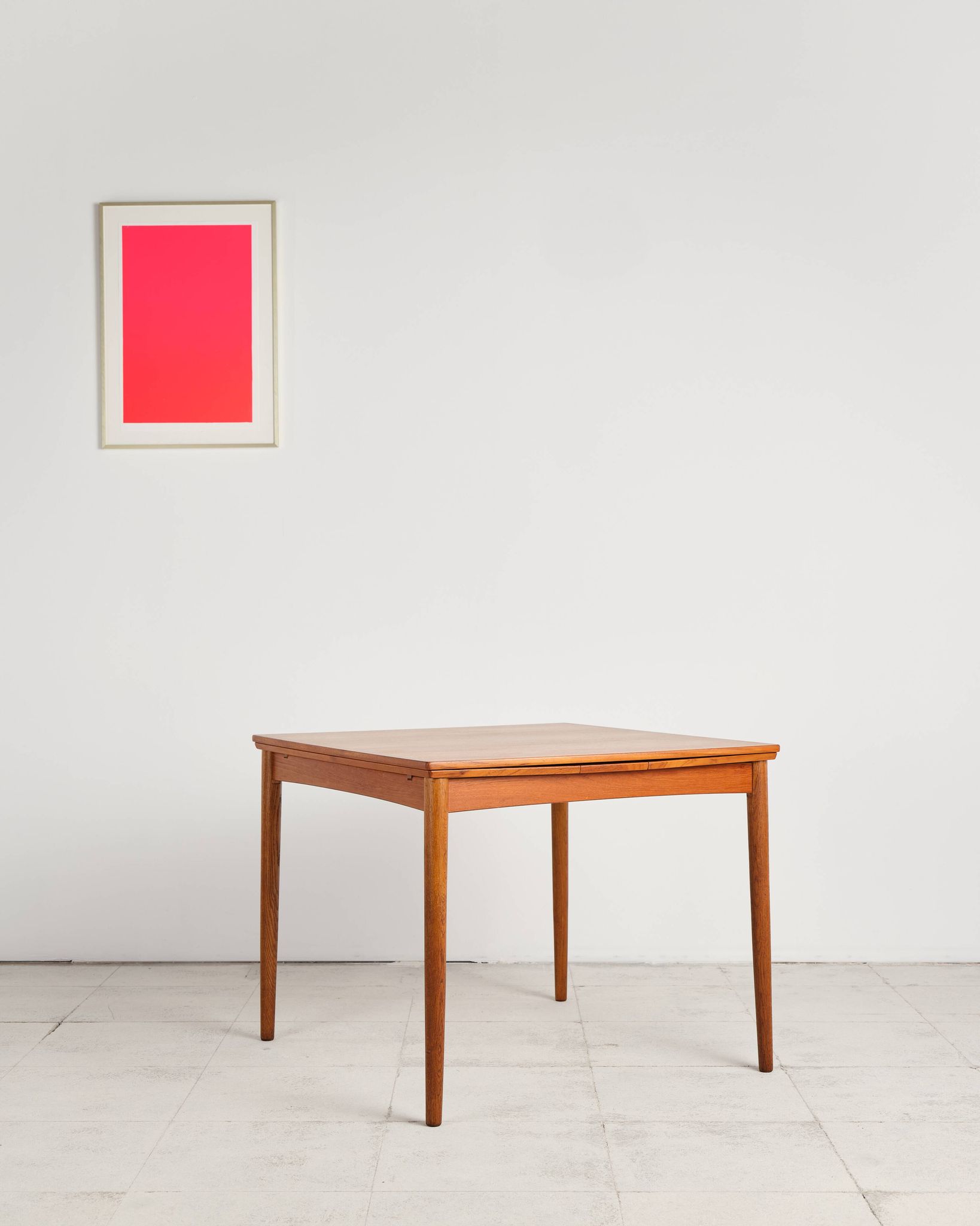Extendable teak table by Poul Hundevad, Denmark