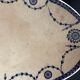 Dish oval porcelain of Lunéville KG - Model Bonaparte - blue décor