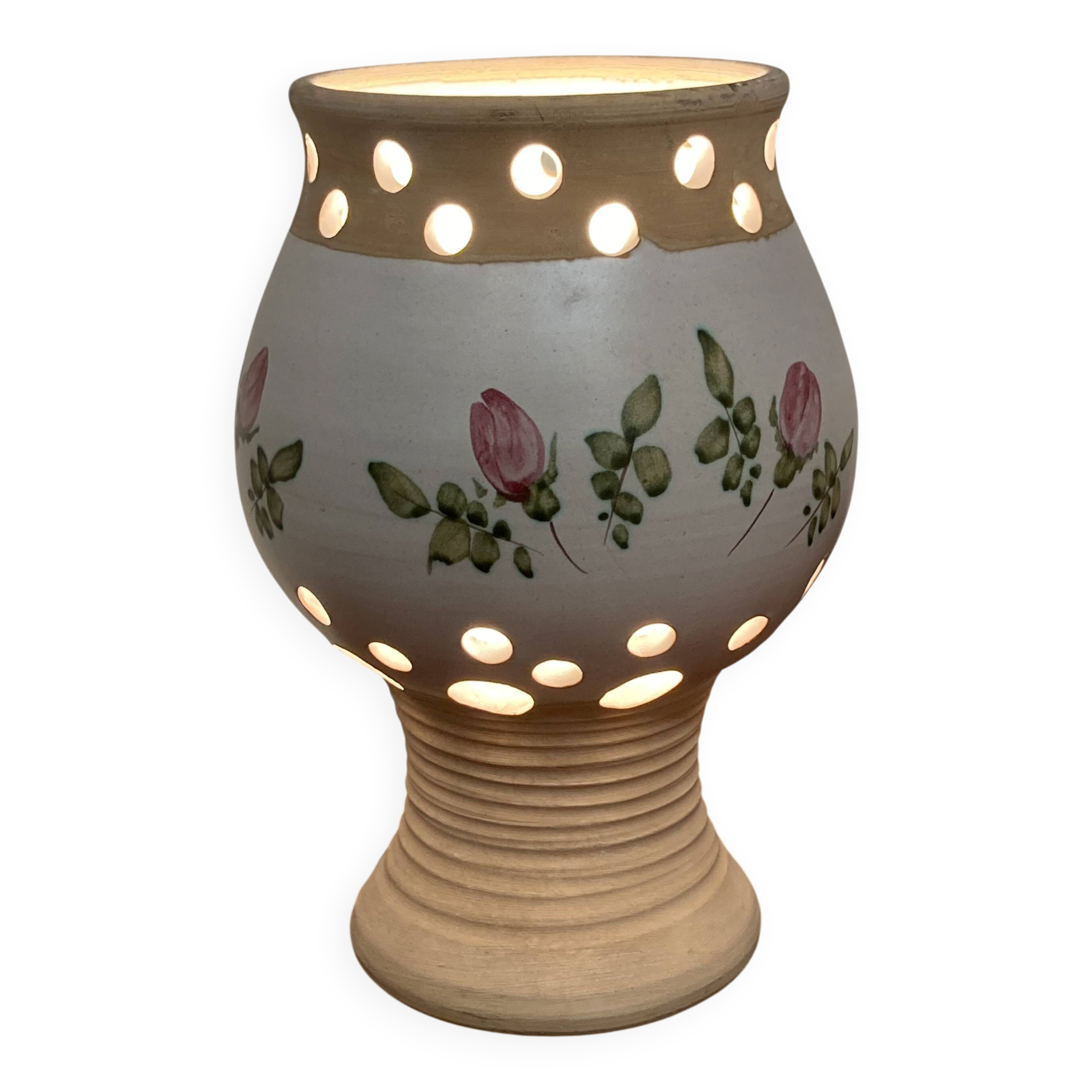 TERRACOTTA LAMP "SCANDINAVIAN DESIGN 1960."