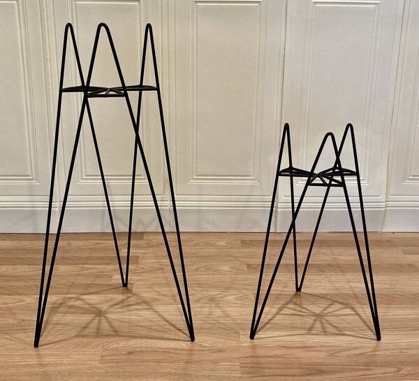 Paire de sellettes ou gigogne design 1950.