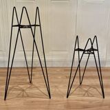 Pair of 1950s design side tables or nesting tables.