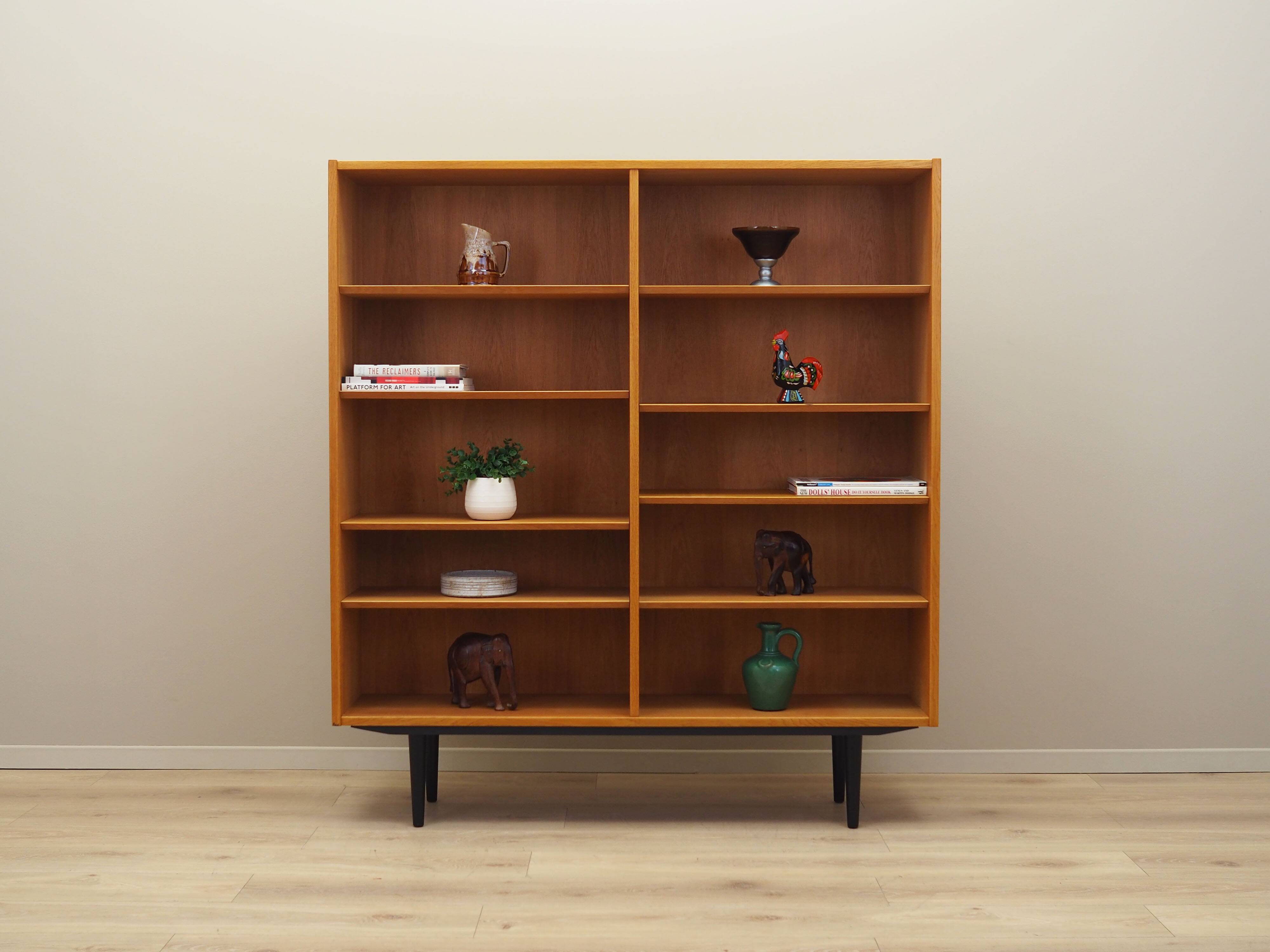 Ash bookcase, Danish design, 1970s, production: Hundevad