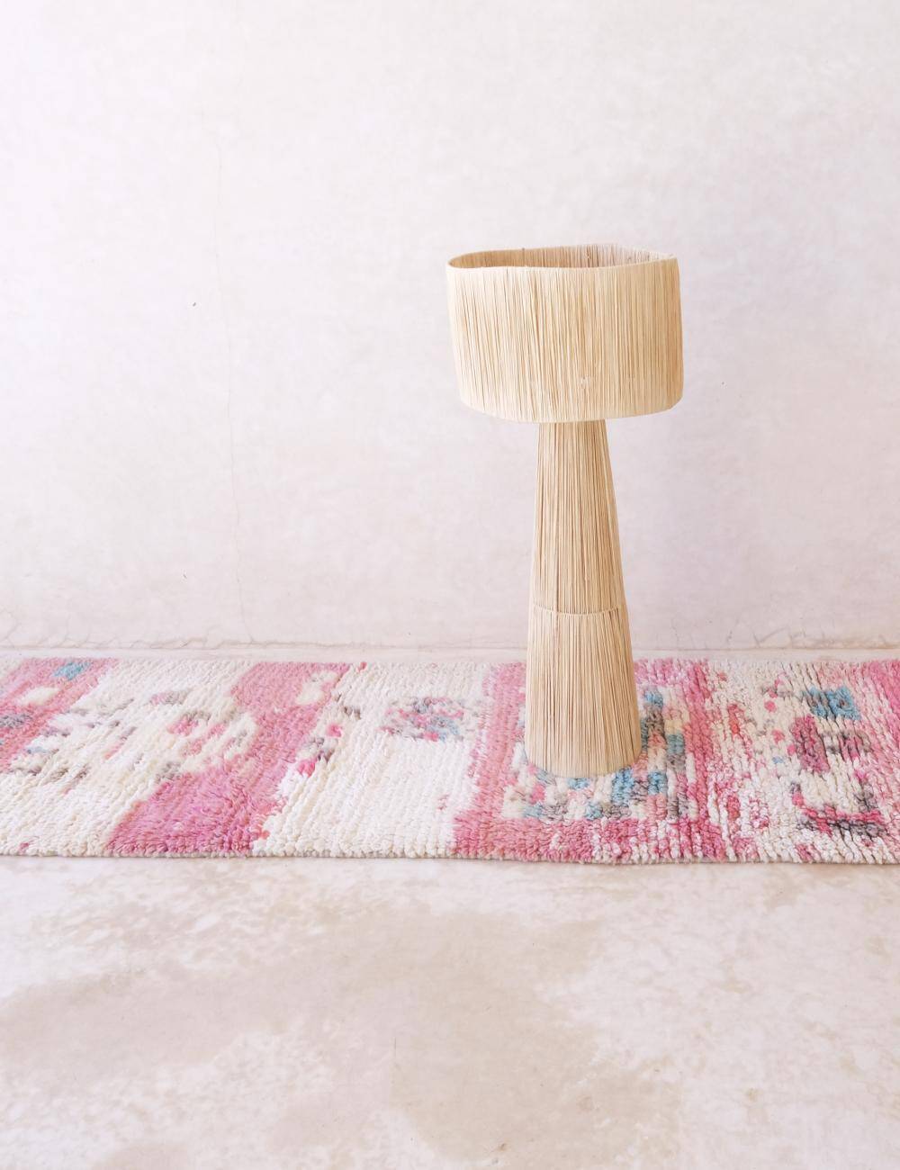 Pink Hallway Runner - 390 x 82 cm