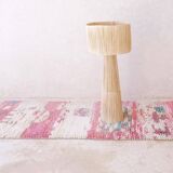 Pink Hallway Runner - 390 x 82 cm