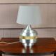 Pied de lampe en aluminium brossé, 1970