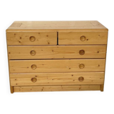 Commode pin Les Arcs 1960