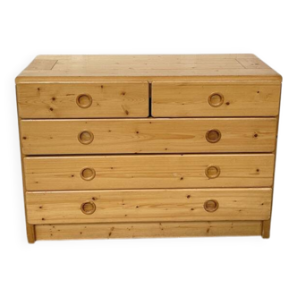 Commode pin Les Arcs 1960