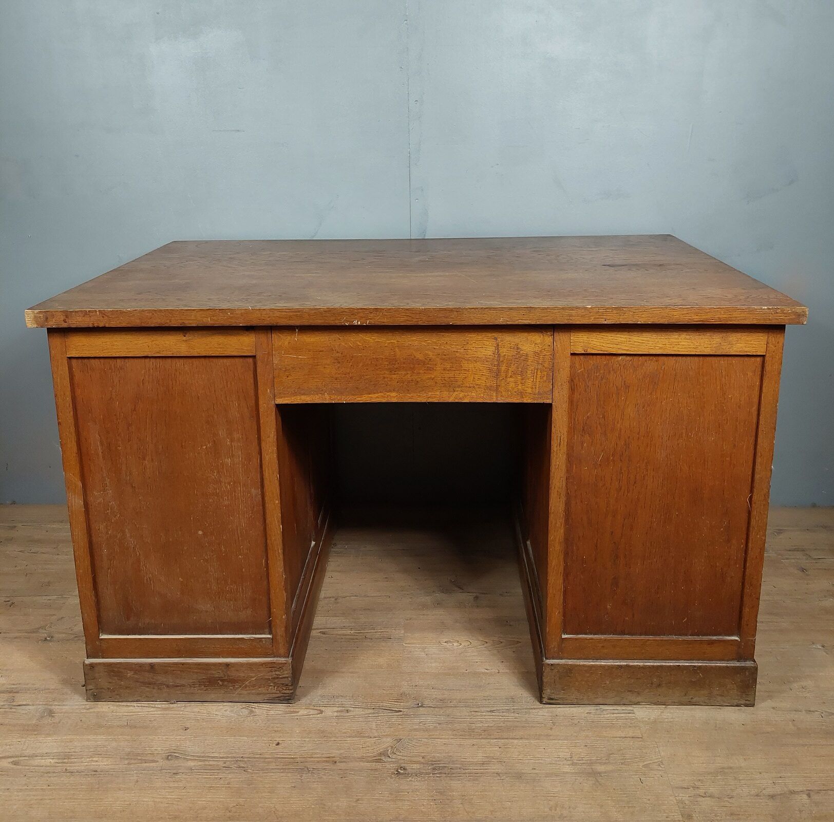 Flat desk in vintage boxes