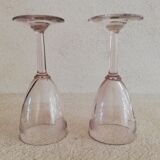 2 verres à pied début 20ème
