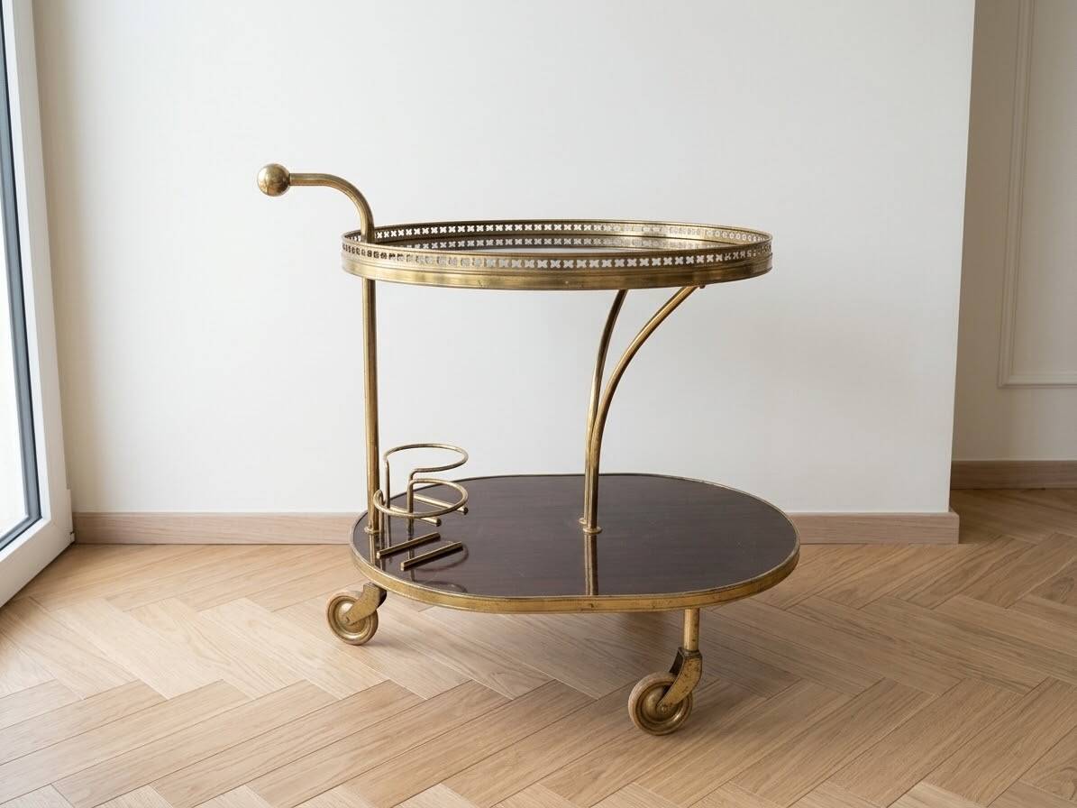 Magnifique desserte à roulettes vintage 1950/60