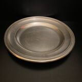 Plat rond - métal argenté