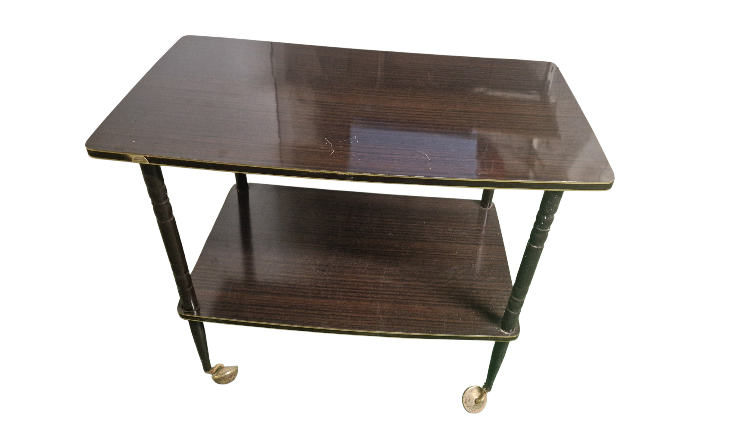 Formica rolling tables. Vintage 70s.