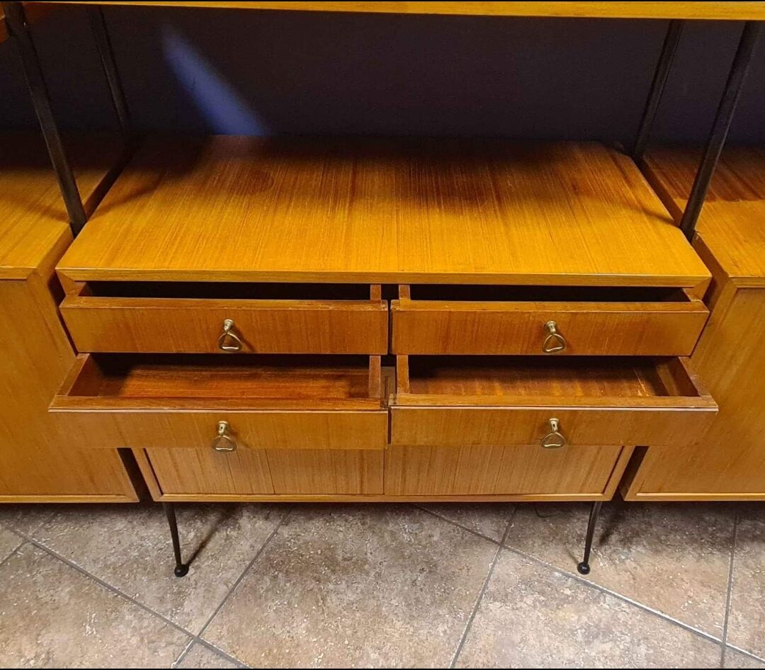 Italian vintage modular bookcase