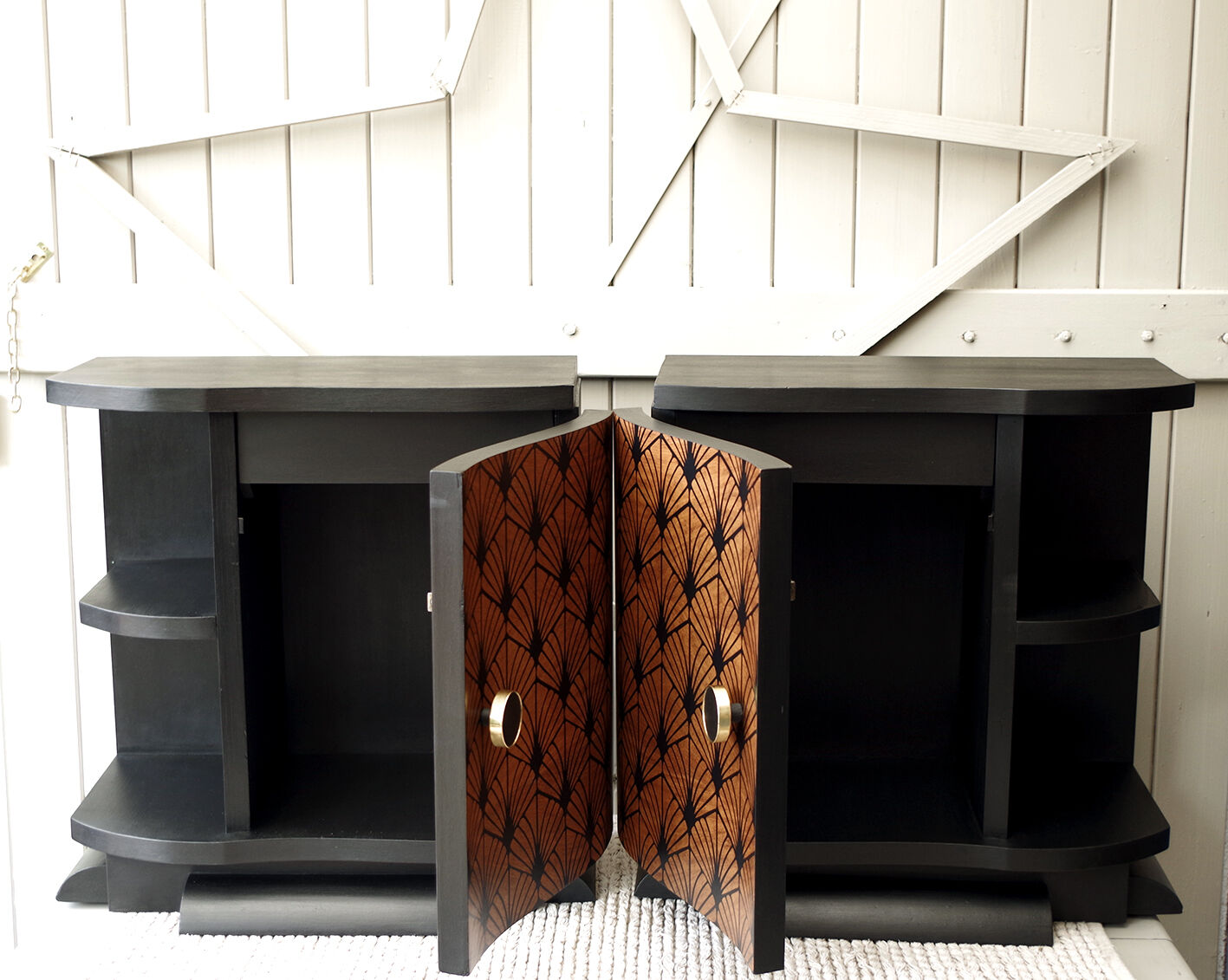 Pair of bedside art deco