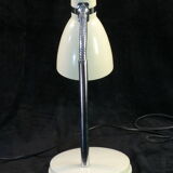 Vintage articulated desk lamp in beige metal years 70