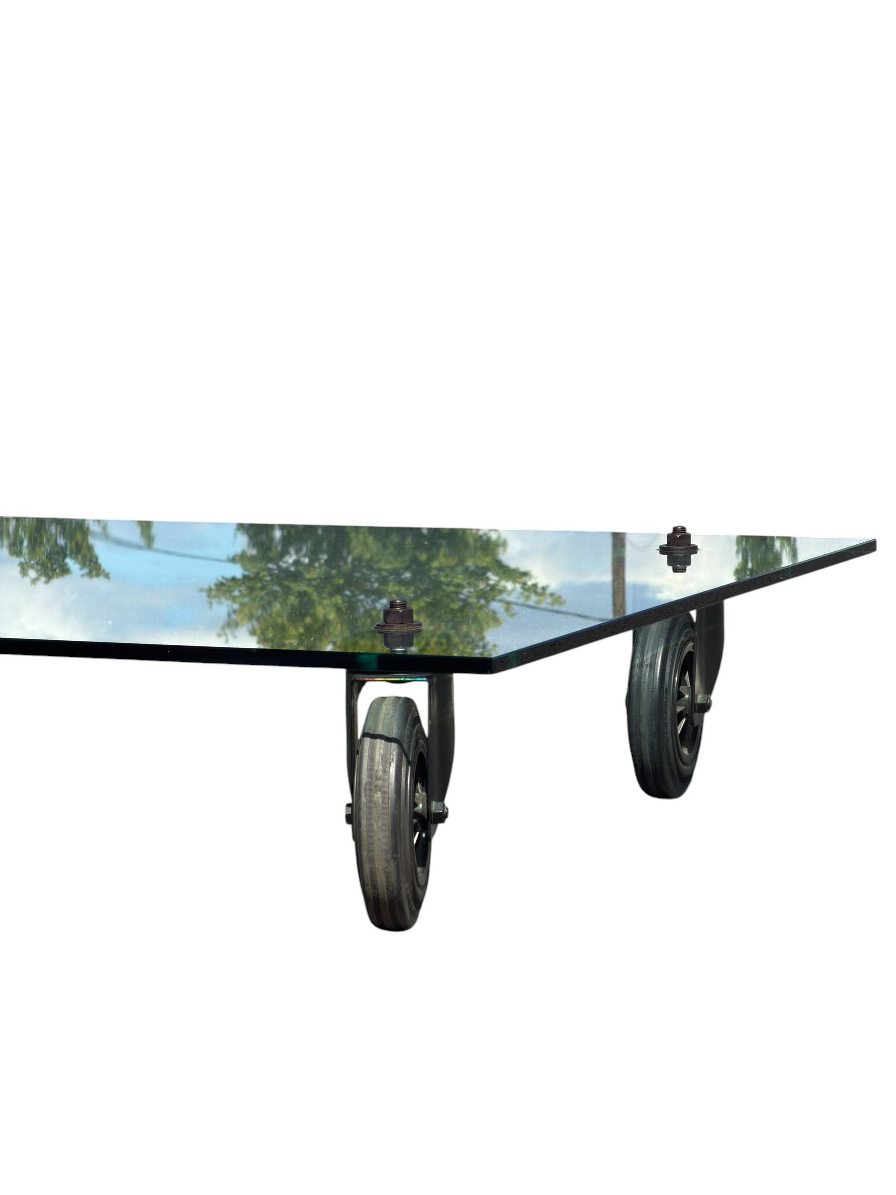 Coffee Table with Wheels Gae Aulenti FontanaArte Format XXL 150x100