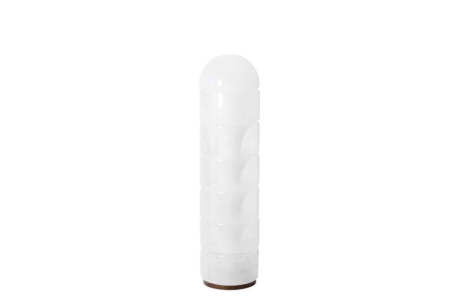 Carlo Nason. "Column" floor lamp in opalescent glass. 1970s/80s.