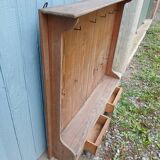 Antique wooden wall shelf