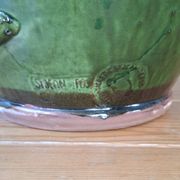Varnished terracotta jar