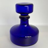 Cobalt blue glass bottle