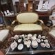 Louis XVI Style Ensemble Salon - Basket Sofa & Pair of Armchairs
