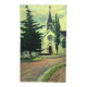R. Rodrigue - Oil On Canvas “Protestant Church of Vésinet”