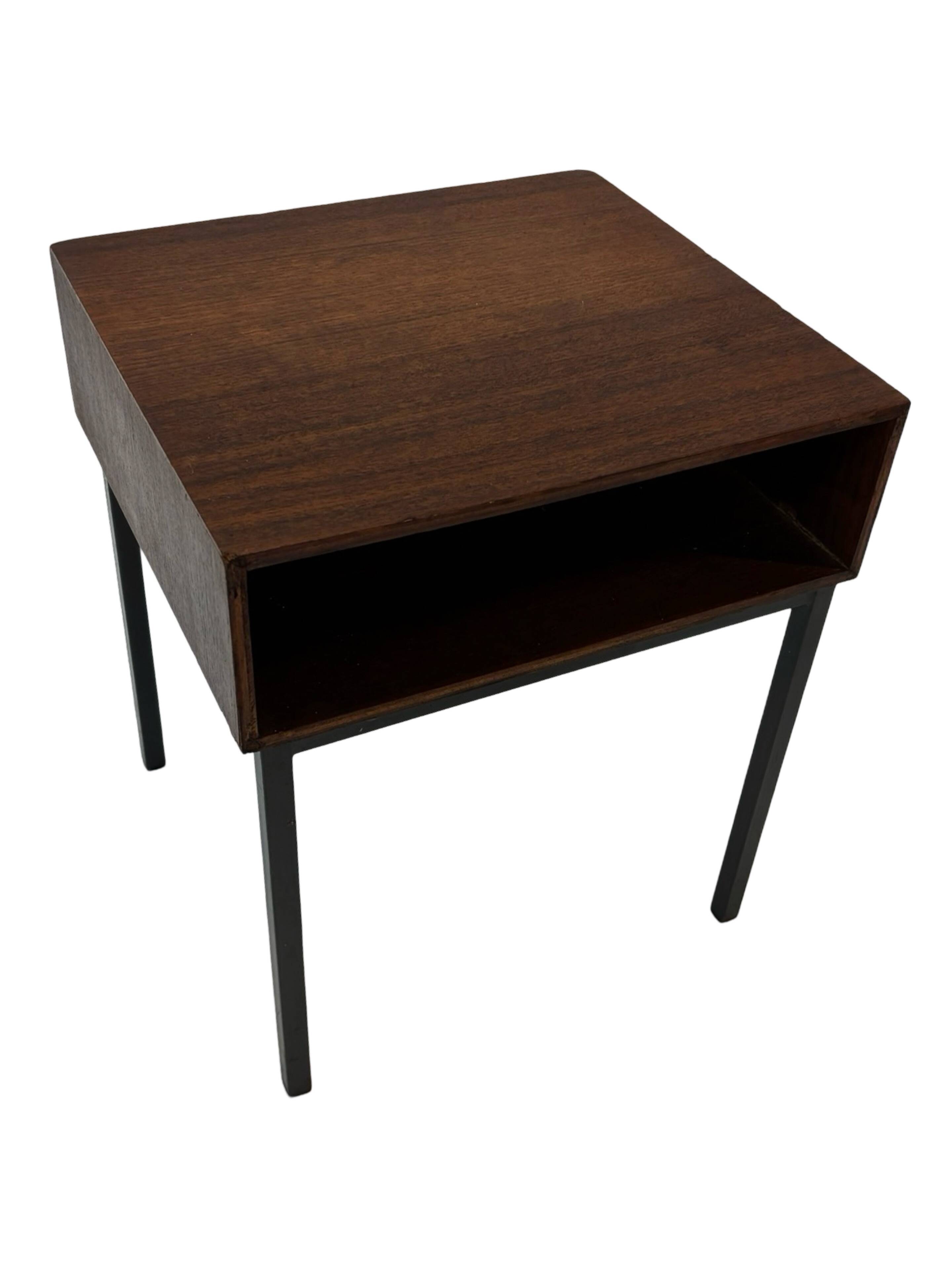 Vintage Pastoe bedside table side table 1960s teak veneer