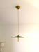 Vintage green enamelled sheet metal suspension, antique industrial light fixture.