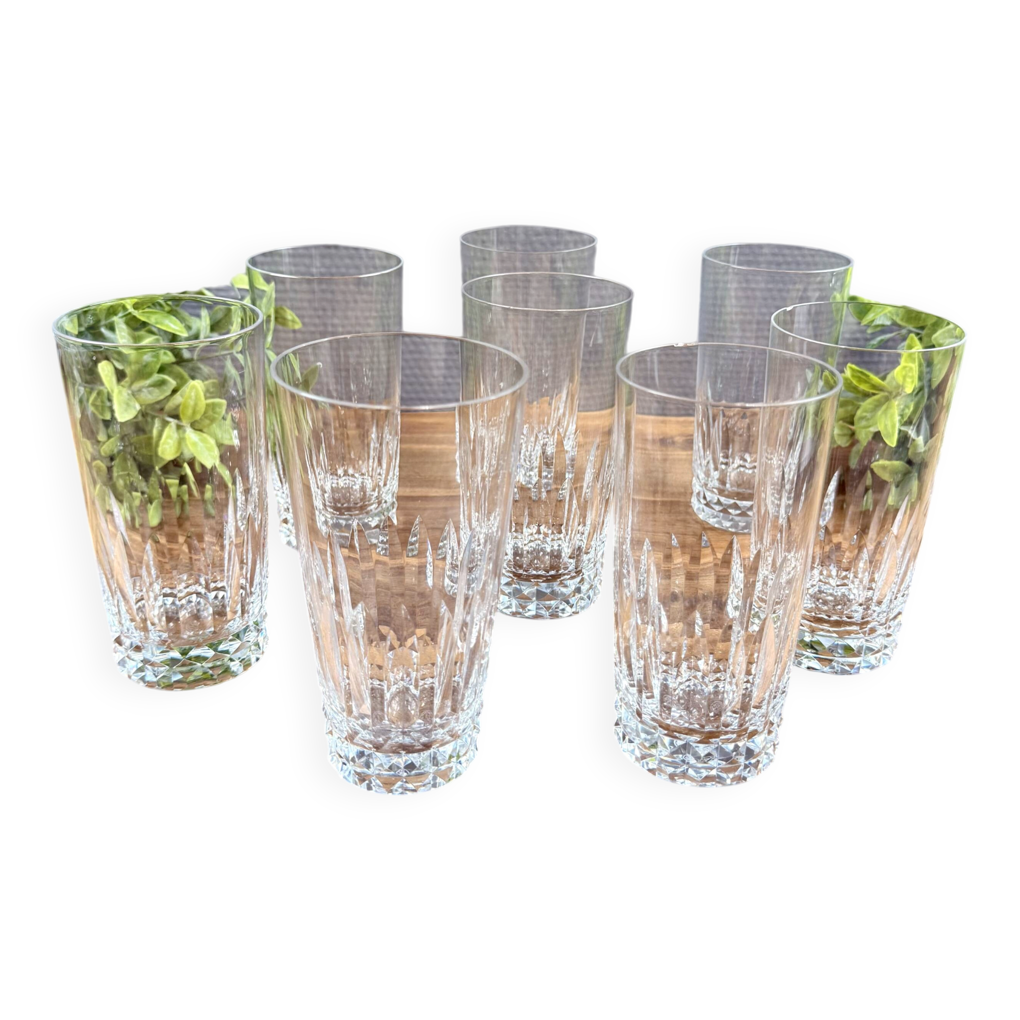 8 Baccarat Piccadilly orangeade glasses – crystal