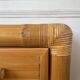 Commode italienne en bambou et rotin