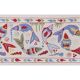 Tapis noué à la main, tapis turc vintage 49x99 cm