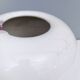 White Ceramic Vase with Hand Painted Details by Ambrogio Pozzi,