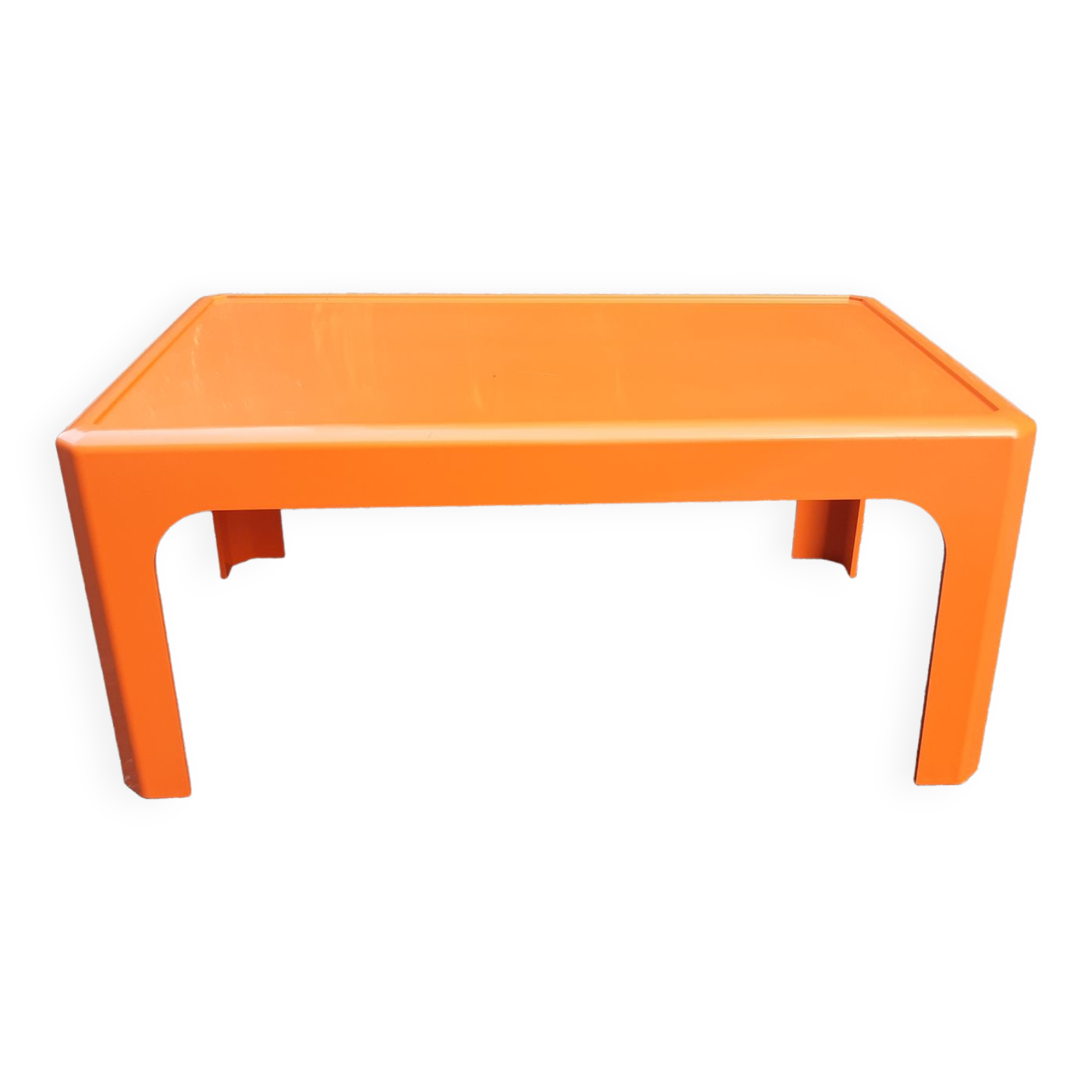 Orange vintage coffee table
