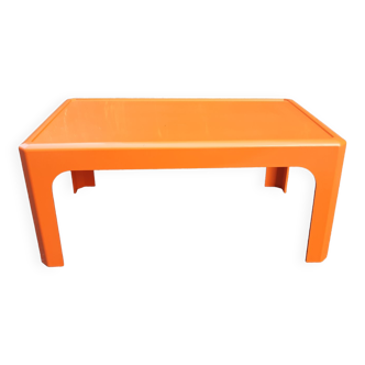 Table basse vintage orange