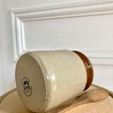 English two-tone stoneware pot