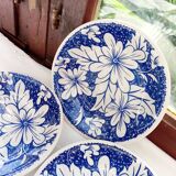 5 soup plates with English skullcaps