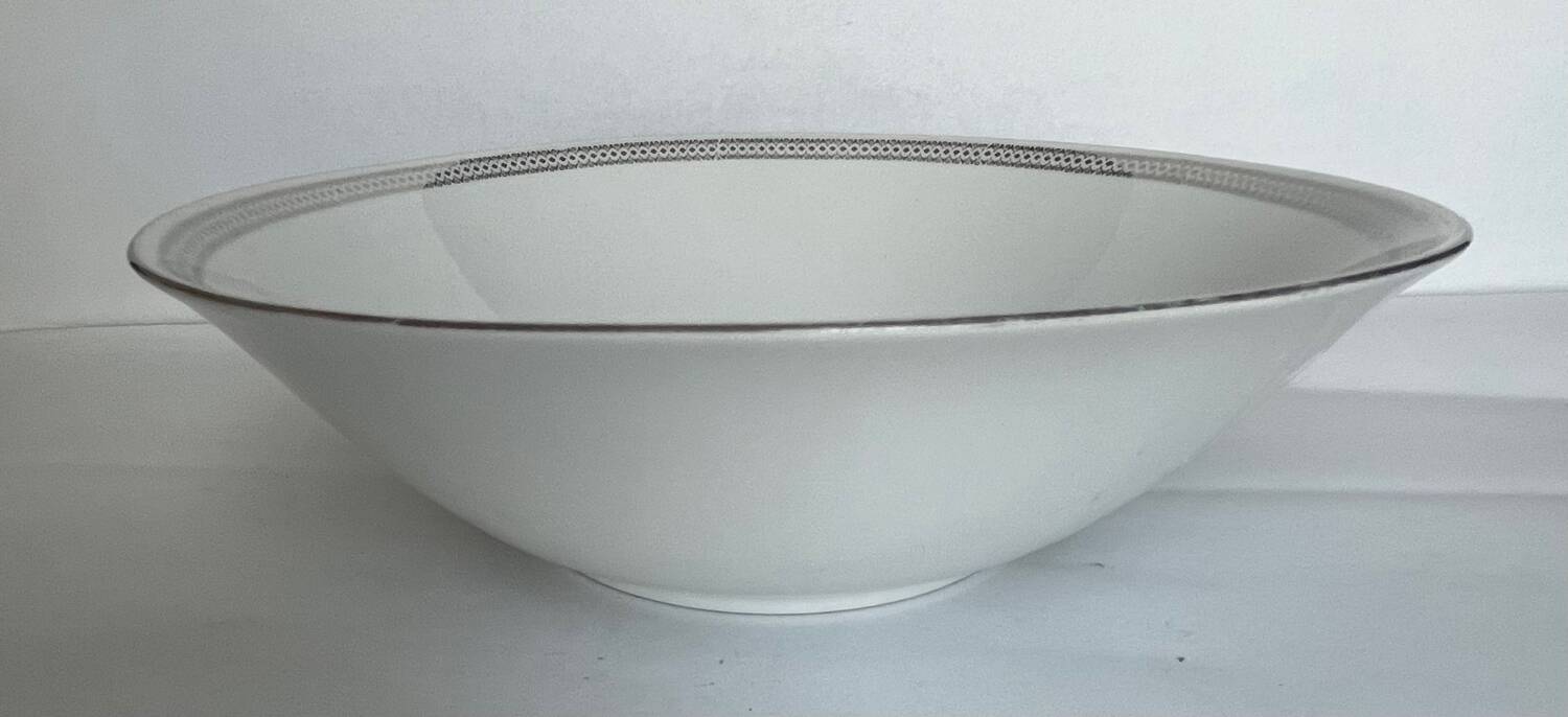 White porcelain salad bowl