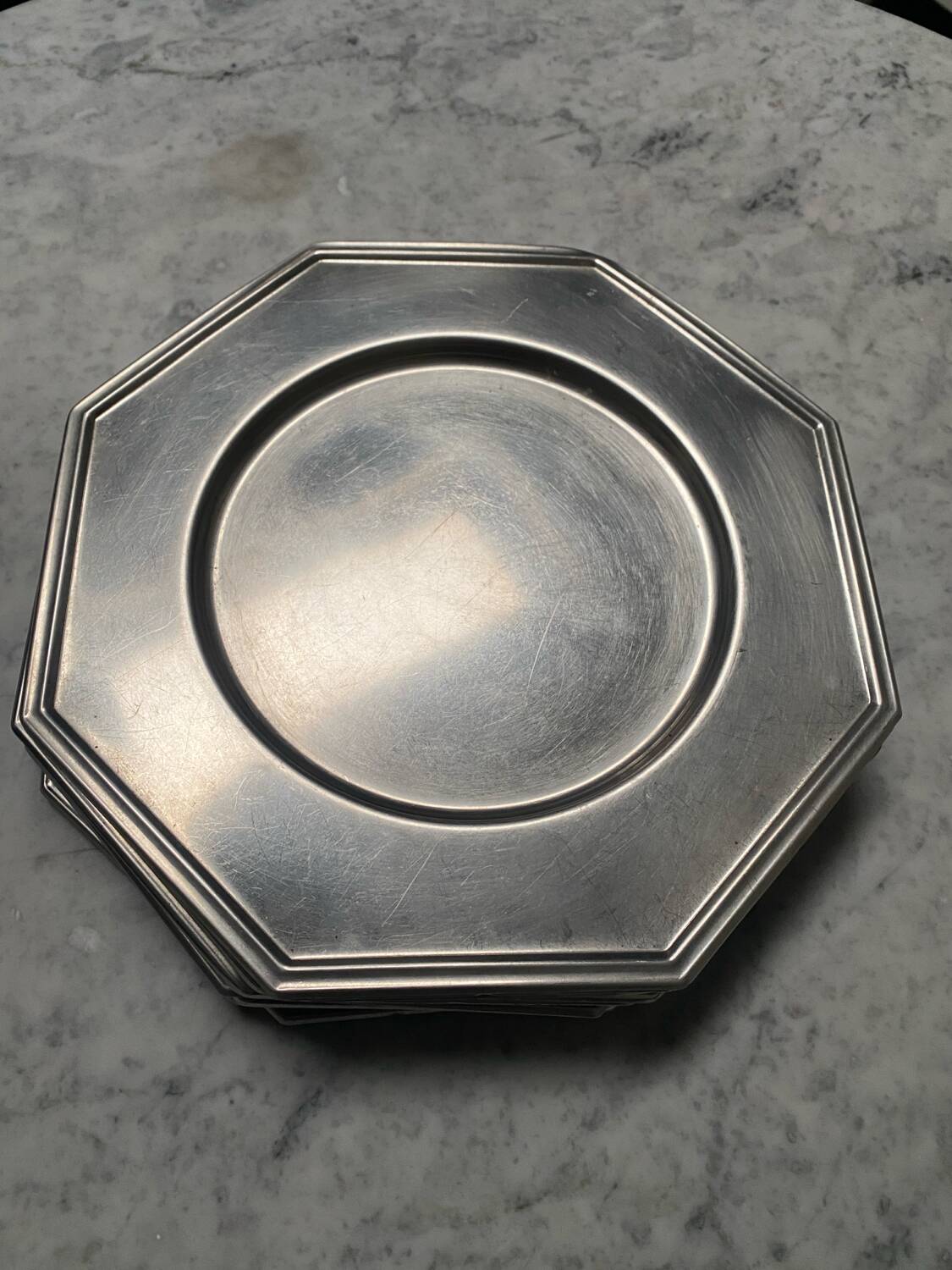 Vintage aluminum plates