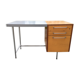 Bureau formica teck années 60