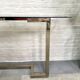 Table console belgo chromée - années 1980