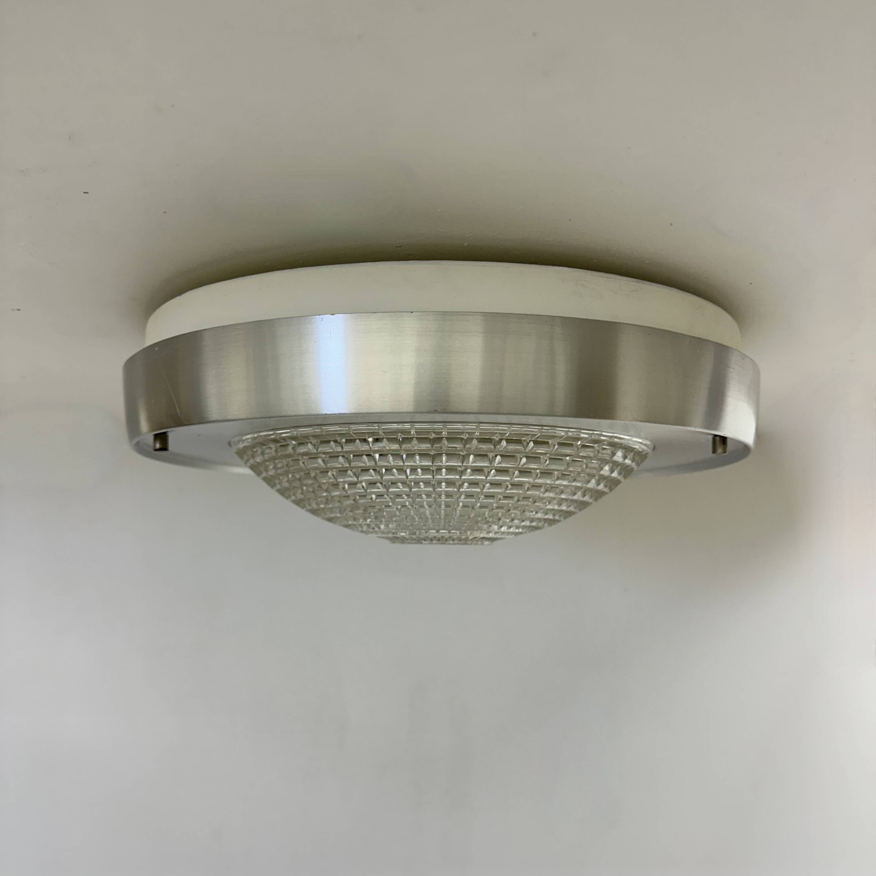 Raak Flush mount ceiling lamp B-1043 , 1970s Ufo space age