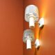 Set of 2 mid century modern wall sconce lamps new