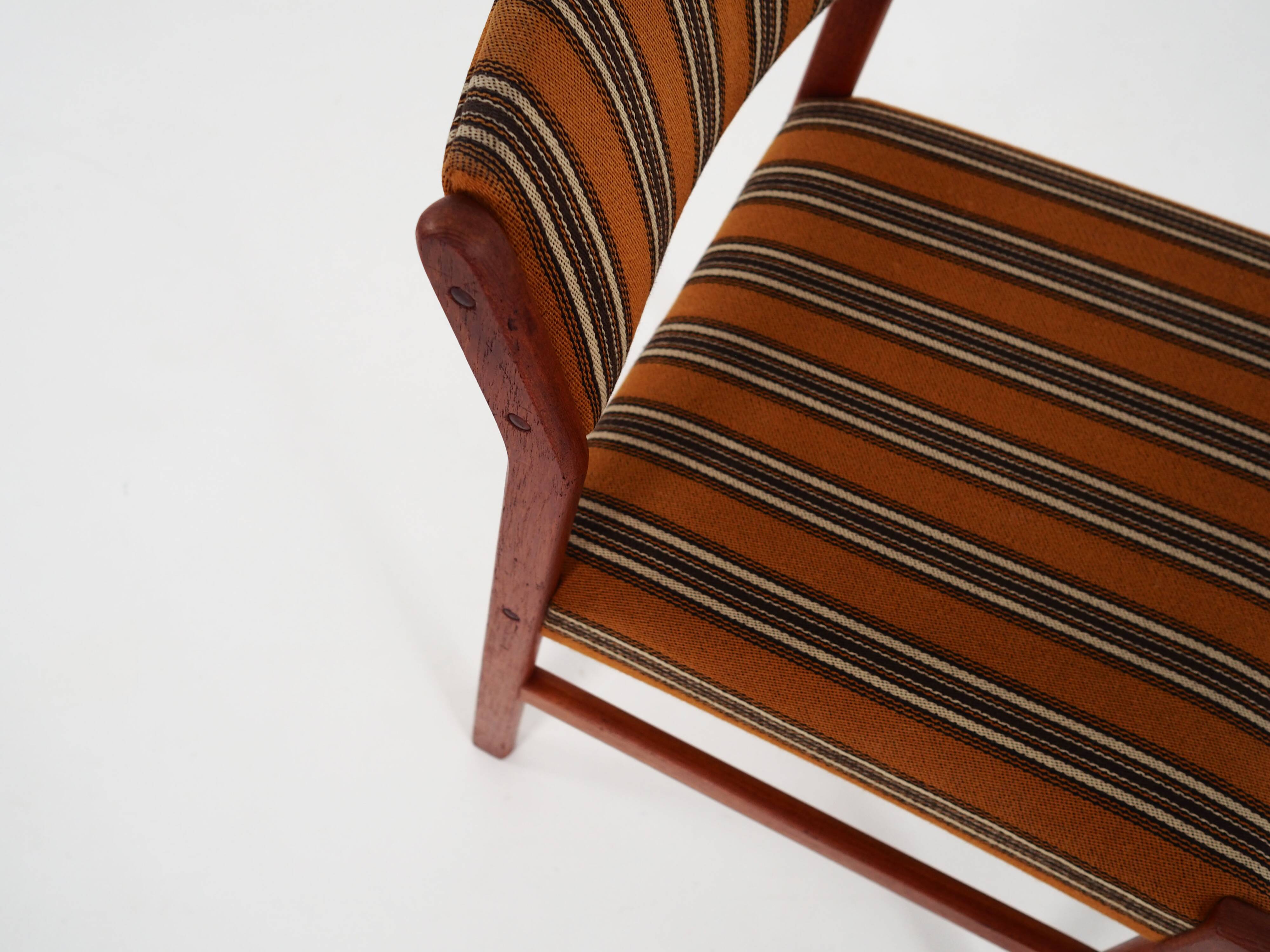 Set of six teak chairs, Danish design, 1970s, production: Denmark