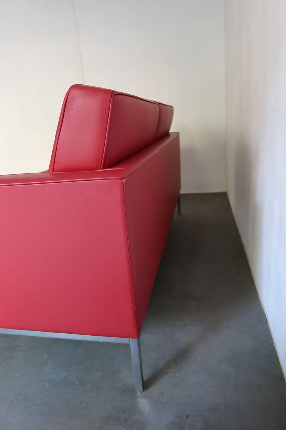 Canapé cuir 2 pers Florence Knoll
