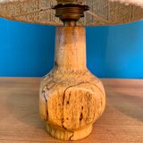 Pair of wooden lamps