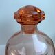 Art deco pink glass decanter 40s