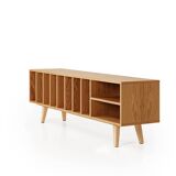 Vinyl Record Storage Cabinet Oak "Silene"