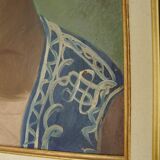 Old painting portrait in oil