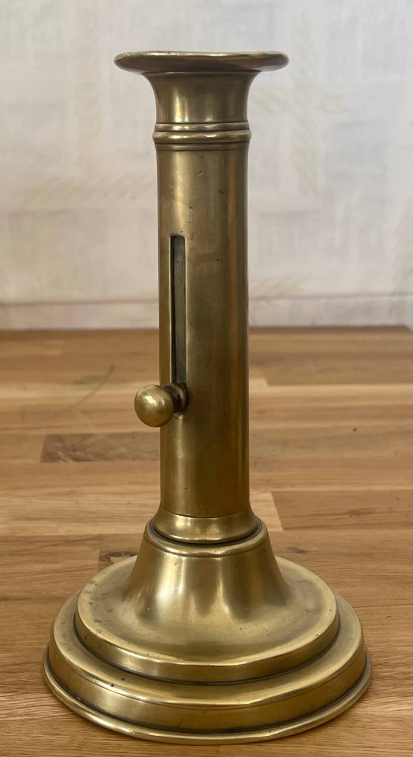 Solid brass candle holder